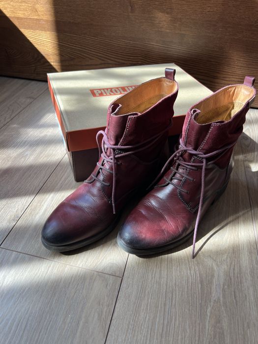 Черевики осінні шкіряні, ботинки 40 розмір