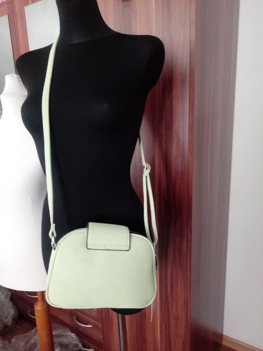 Torebka listonoszka miętowa