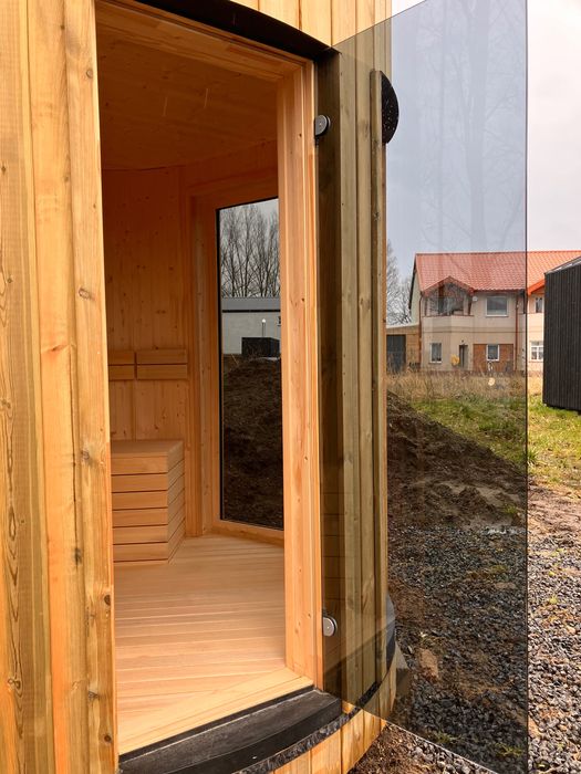 Sauna ogrodowa zewnętrzna okrągła- Dostępna od ręki!!