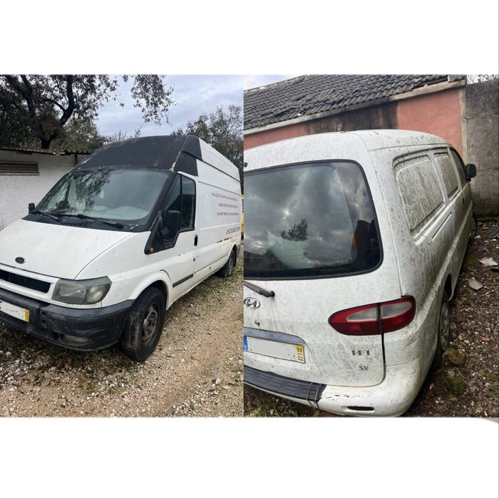 Carrinhas Ford Transit 2001 e Hyundai 1999
