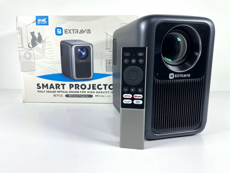 EXTRAVIS V3 Проектор 1080P 1000ANSI - Смарт система з YouTube, Netflix ...