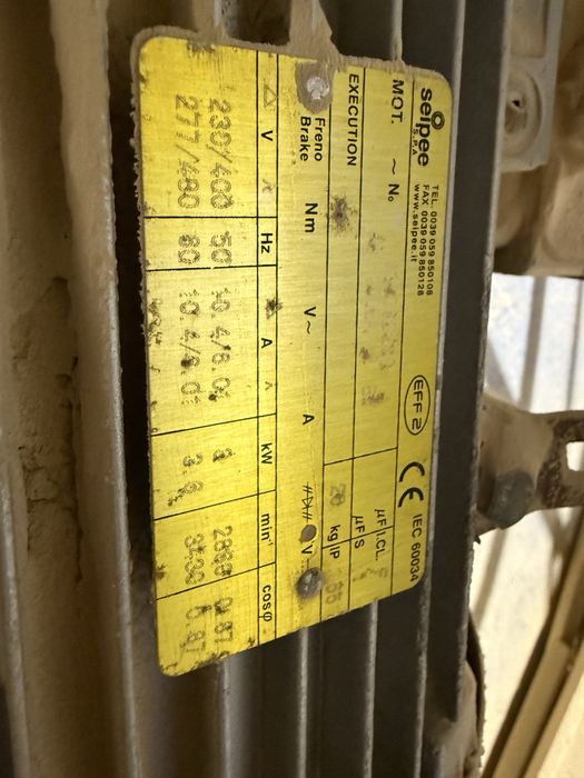 Bateria aspiração Carpintaria