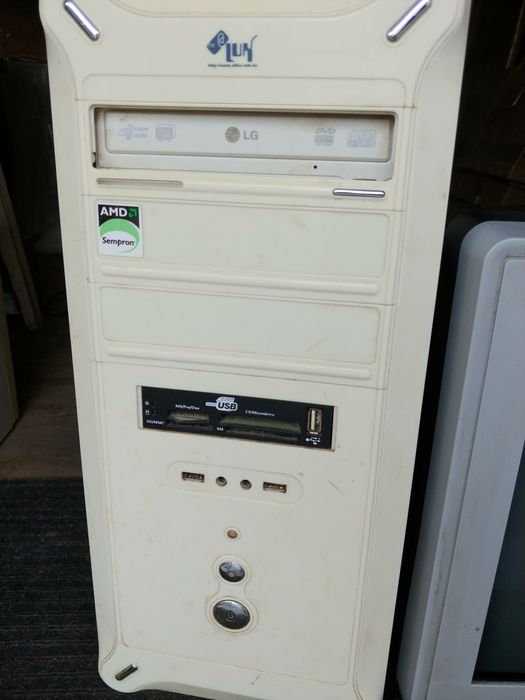 Двухядерный комп с монитором рабочий