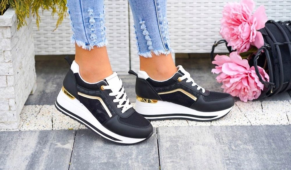 36 37 38 sneakersy 39 40 41 na platformie grubej podeszwie Adidasy