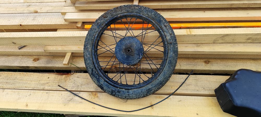 Koło WSK 125 przednie 175 przód, piasta bęben szczęki szczekotrzymacz