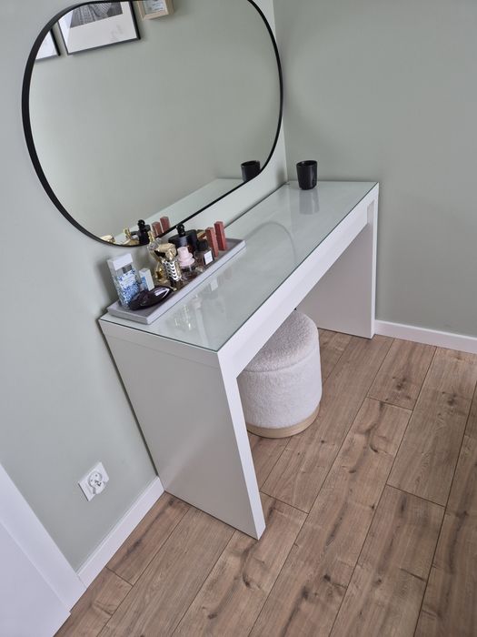 Toaletka biała z szufladą IKEA MALM 120 cm x 41 cm TRANSPORT