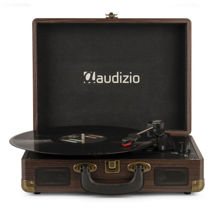 Gramofon Audizio RP114 w Walizce Głośniki Brązowy Gramofon w Walizce