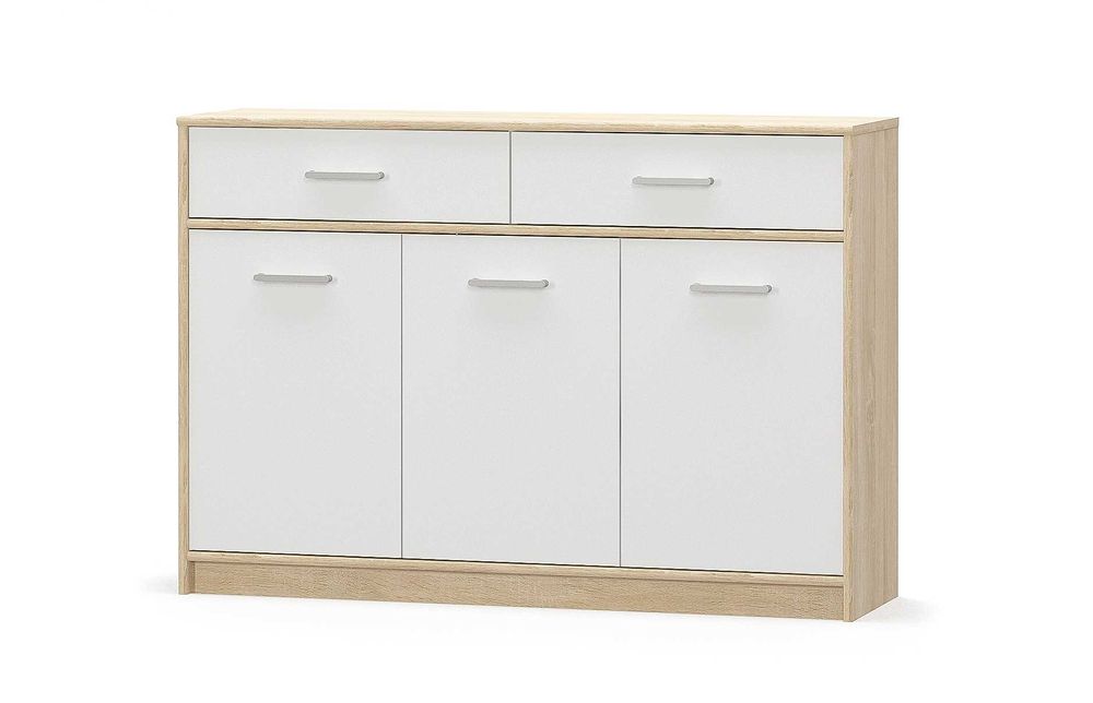 Комод 123 см Новий зі складу Сонома Білий з шухлядами та полками