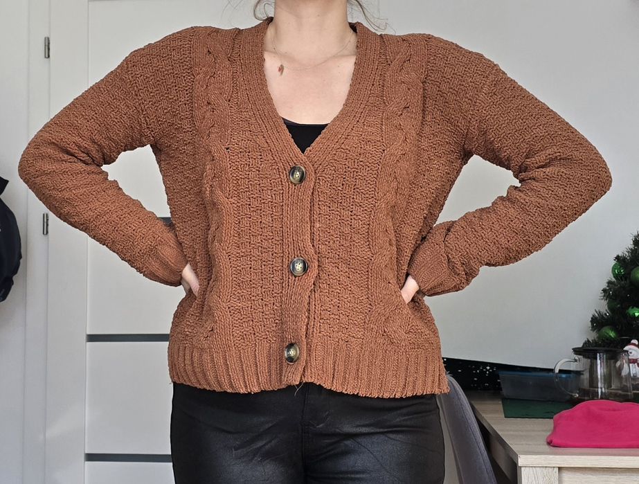 Sweter kardigan rozm m l xl