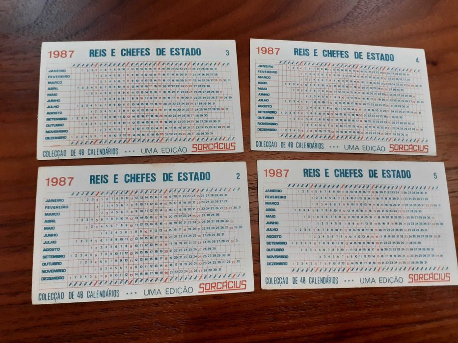 Cromos, Brindes, Calendários Antigos para venda ou troca v10