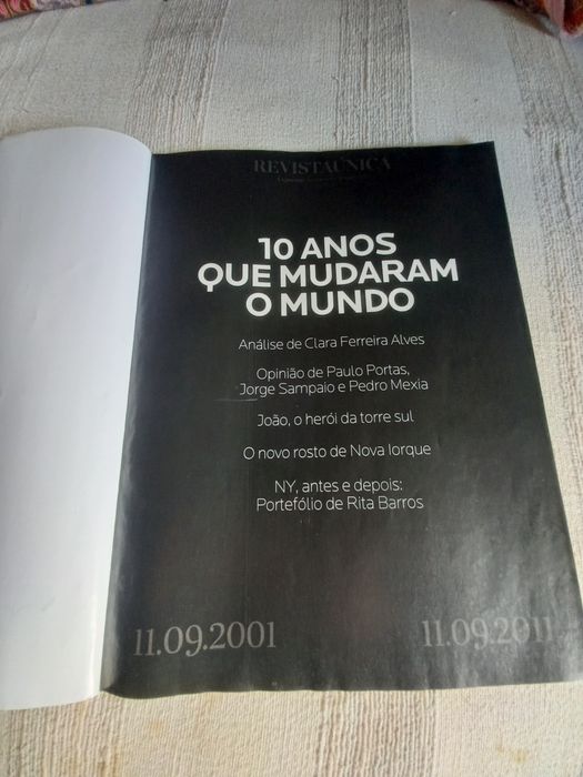 Revista Única do jornal Expresso especial sobre o 11 de Setembro