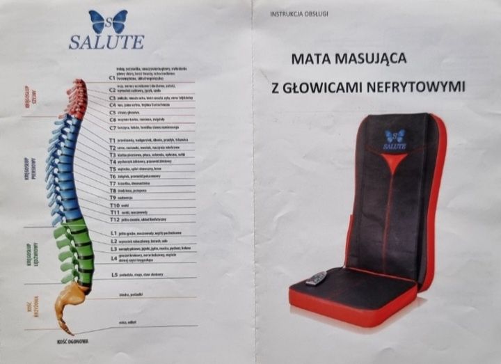 Salute Mata masująca z głowicami nefrowitymi i pas