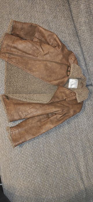 Coat, sheepskin-style, size 7 - 122