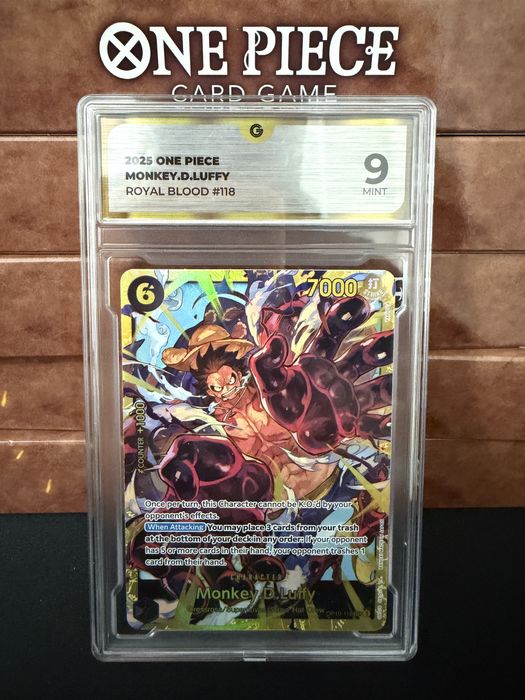 Bandai - 4 Graded card - One Piece - Monkey D. Luffy (9)