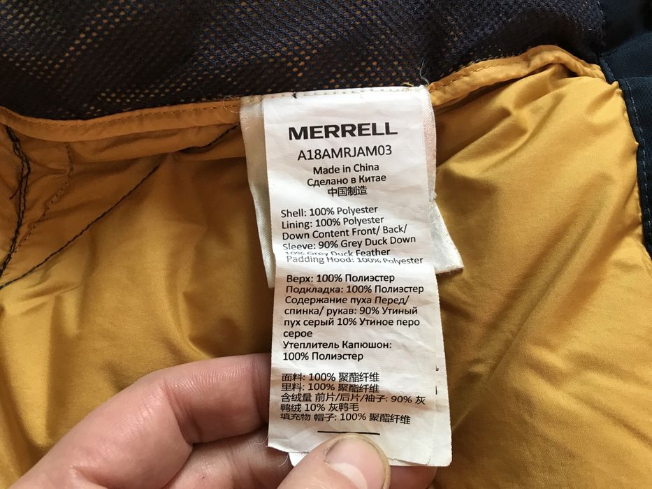 Оригинальный теплющий пуховик Merrell на пуху. Размер М/48