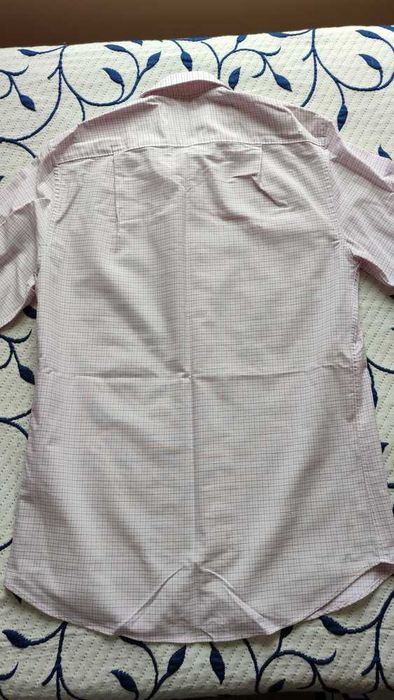 Camisa Rosa Homem Milano | Tamanho S - Slim Fit