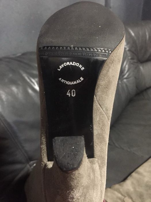 Сапоги  женские, натуральная замша