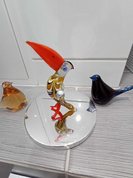 Figurki szklane ptaki