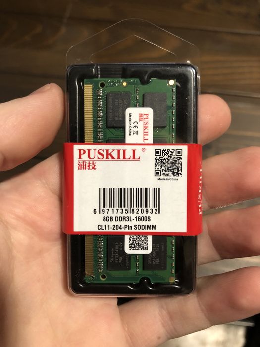 Оперативная память в ноутбук ddr3 DDR3L 8gb SODIMM SKhynix micron