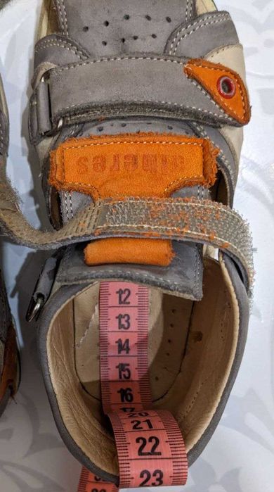 Ортопедические кожаные детские босоножки-сандалики (сандалии) Alberes