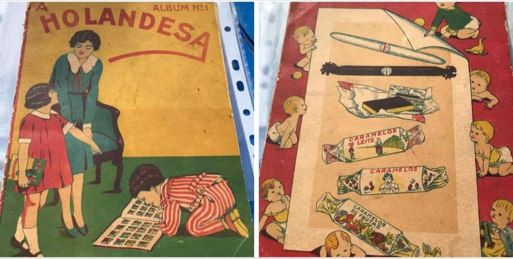 Anos 30 muito rara caderneta incompleta dos caramelos a holandesa