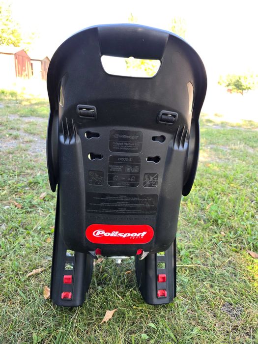 Дитяче велокрісло Polisport Boodie black-red