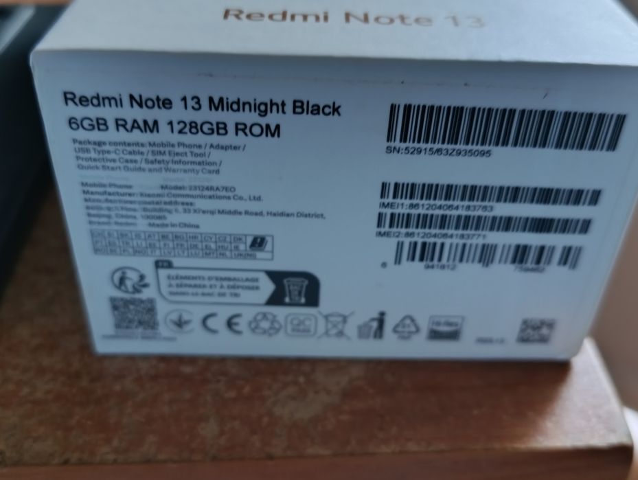 Xiaomi redmi note 13 6gigas RAM 128 rom
