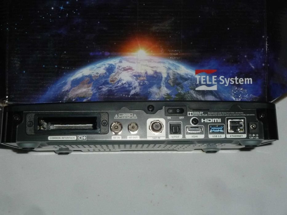 Dekoder Tuner Satelitarny i DVBT2 HEVC - 4K - Telesystem