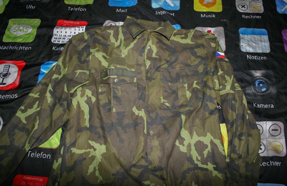 Військова сорочка чеської армії Czech Army M95 Woodland Camo Combat