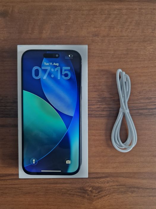 Iphone 15 pro 128gb Blue Titanium • Kondycja Baterii 91% • Stan dobry