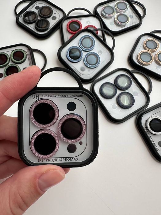 Скло на лінзи камер с блискітками