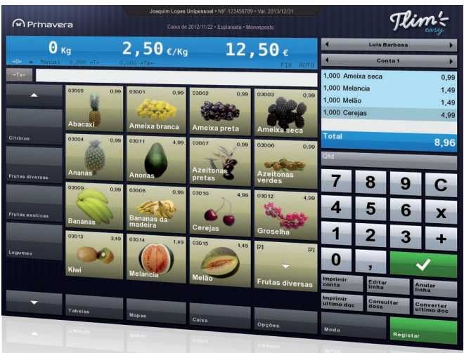 POS / Caixa registadora touch-screen + programa novo + Garantia