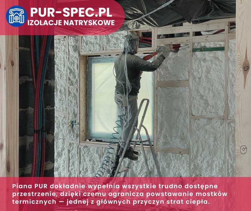 Ocieplenie Pianą PUR Mińsk Maz, Izolacja Poddasza Pianką, Docieplenia