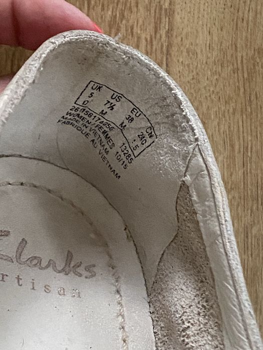 Clarks trigenic 38 beżowe buty damskie rzepy