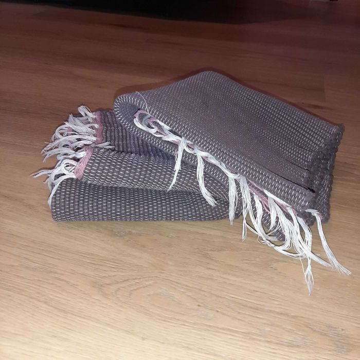 Conjunto 2 Tapetes Algodão Escuros 50x85cm