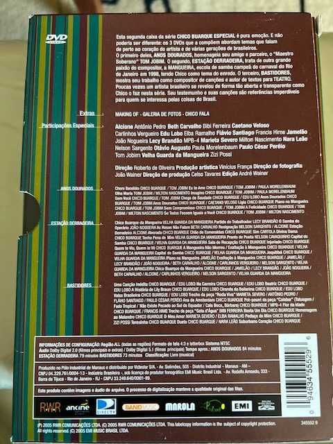 Chico Buarque Box com 3 DVDs
