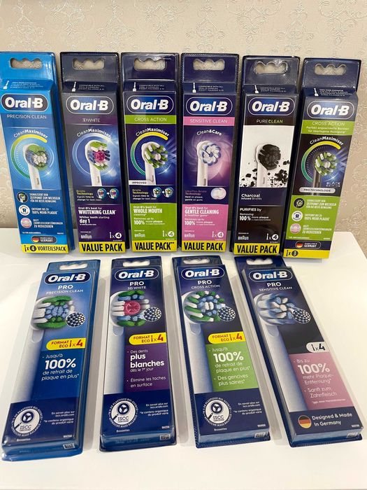 Насадки сменные на электрическую зубную щетку Oral-B Взрослые, Детские