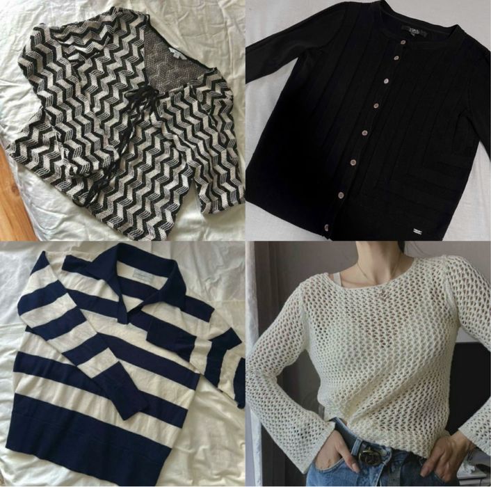 Набір светр свитер кардіган кардиган лонг лонгслив блуза