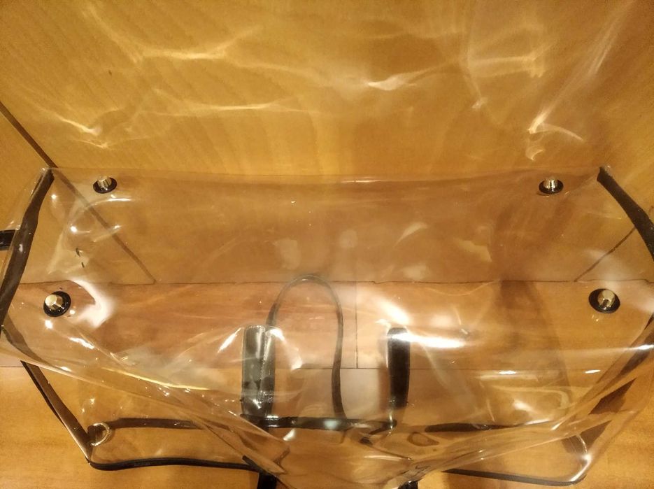 Bolsa de praia / tote bag grande transparente