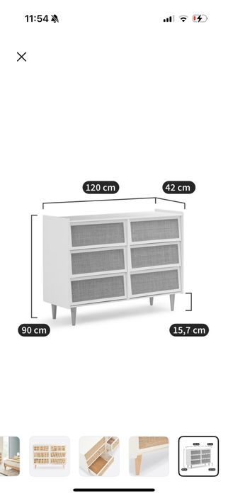 Cómoda branco-sujo La redoute