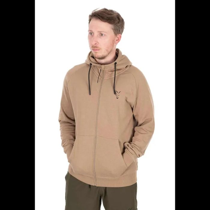 Fox Collection LW Zip Hoody Tan Ltd r. XXL bluza