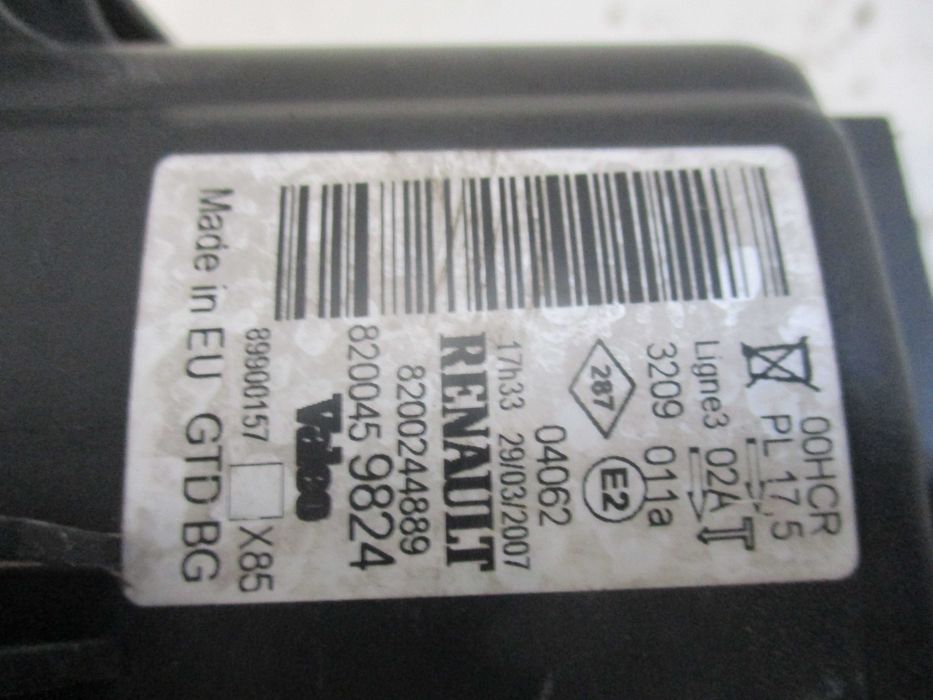 farol optica esquerda renault clio 3 III 2007