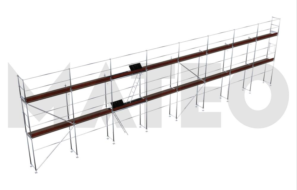 Rusztowanie elewacyjne rusztowania fasadowe system PLETTAC 150m2.