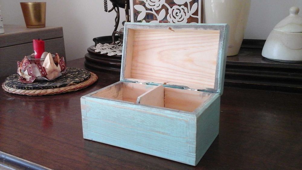 Skrzynka Decou DIY zrób to sam handmade pudełko organizer szkatułka