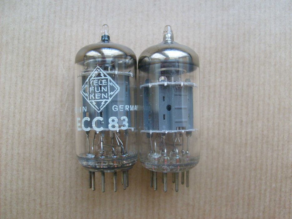 LampyTelefunken i Valvo ECC83  12AX7.