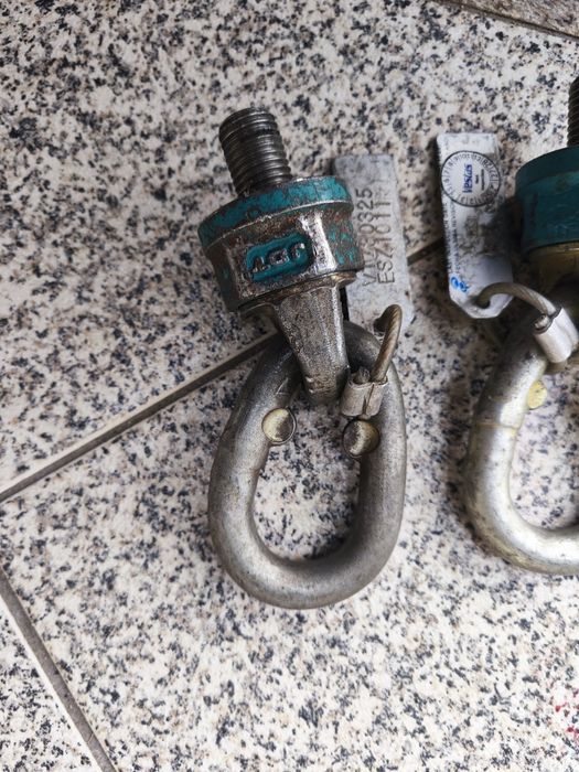 Conjunto de componentes de fixação e elevação industrial