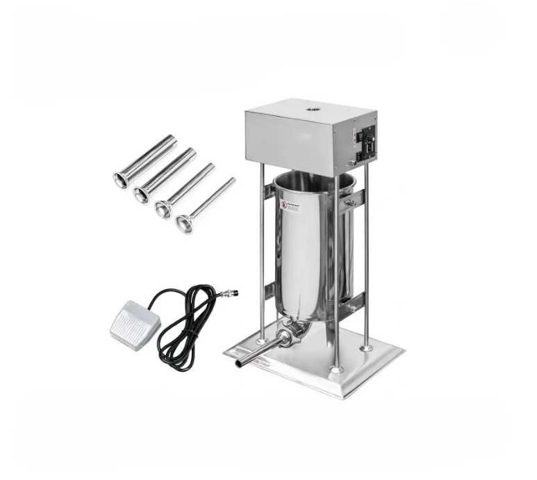 Elektryczna nadziewarka do kiełbasy 15L *ZESTAW LEJKÓW*MOCNY SILNIK*