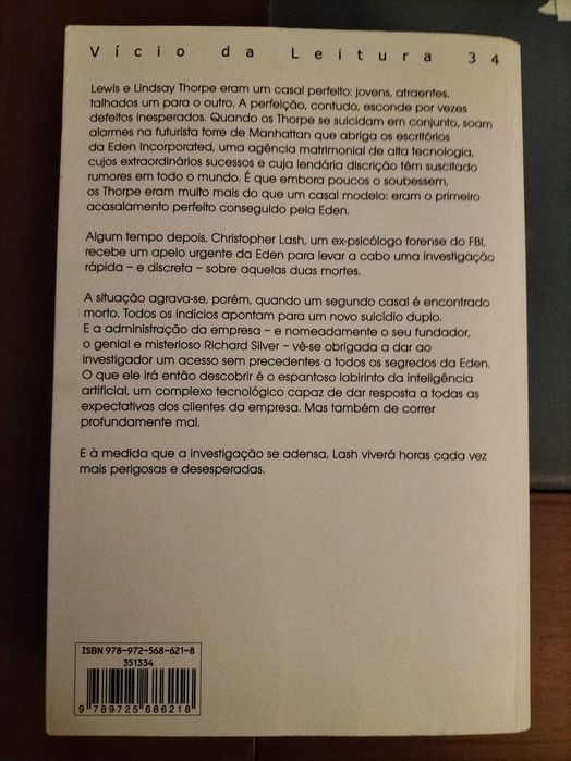 Livro "Até qua a morte não vos separe" de Lincoln Child