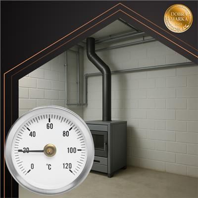 Termometr tarczowy bimetal przylgowy 120C 6,3cm