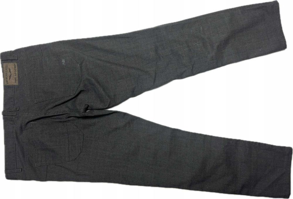 PME LEGEND night flight regular fit W36 L32 PAS 98 spodnie męskie w kratę